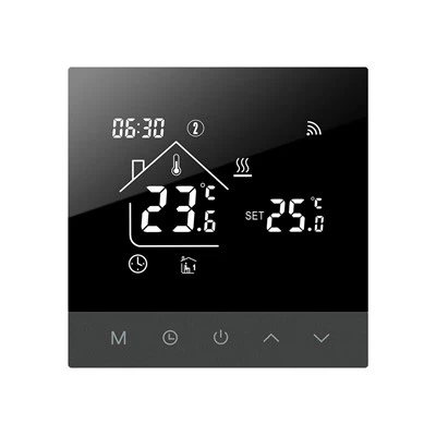 Grå/Hvid Tastaturplade Smart Gulvvarme Termostat TS4